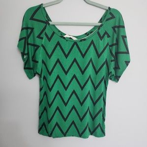 Chevron Print Top